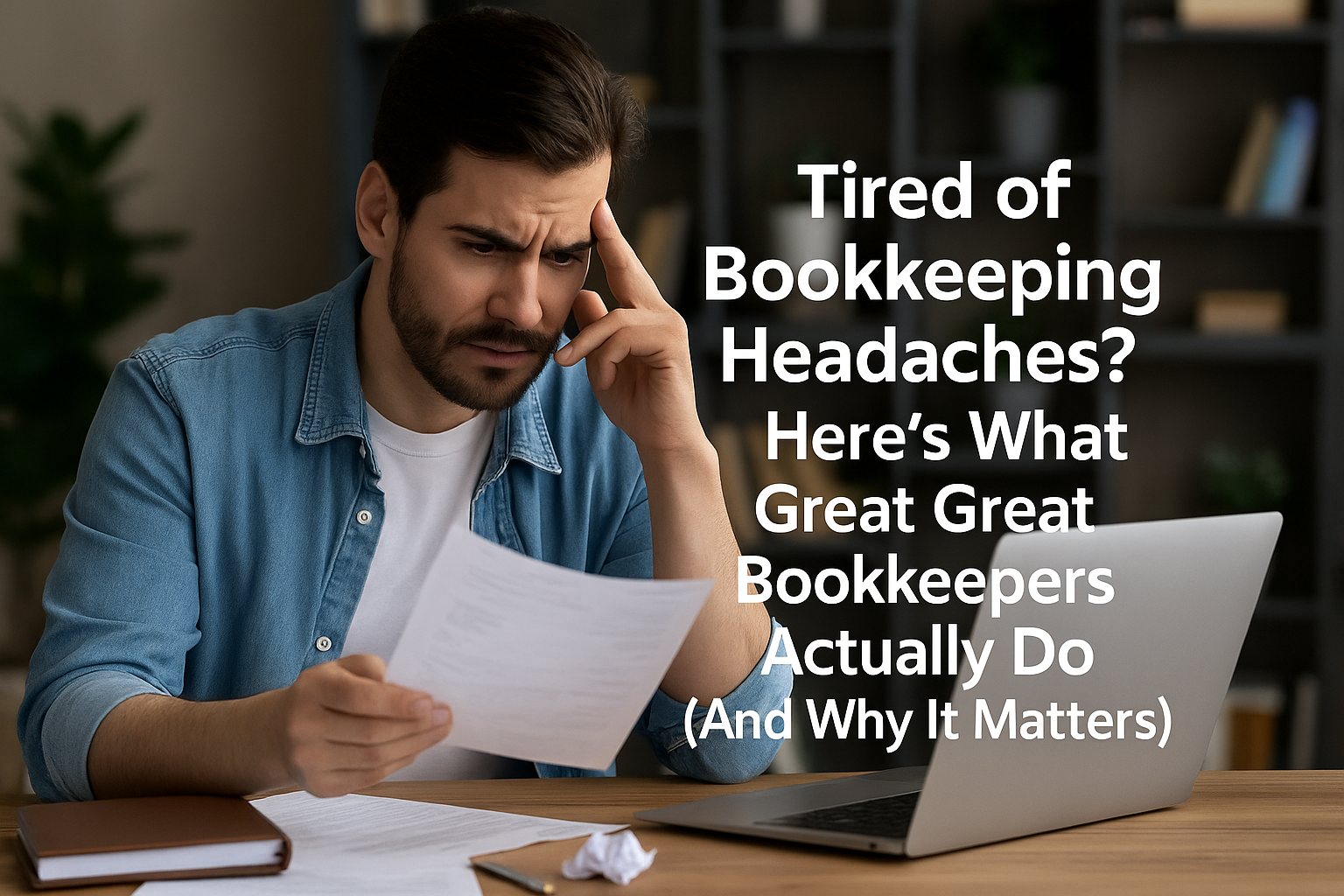 Tired of Bookkeeping Headaches? Here's What Great Bookkeepers Actually Do (And Why It Matters)