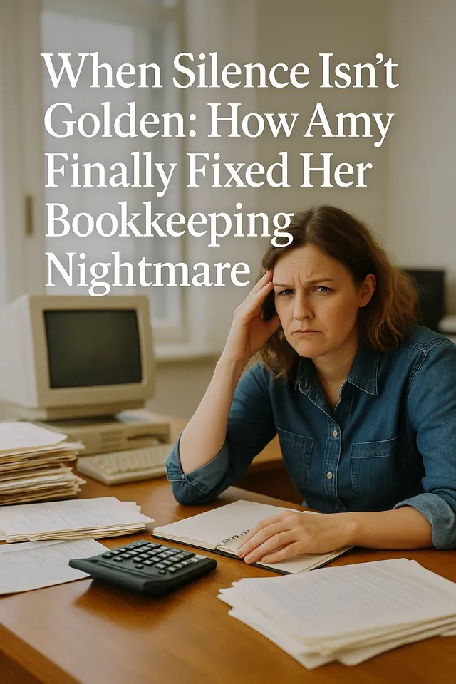 When Silence Isn’t Golden: How Amy Finally Fixed Her Bookkeeping Nightmare