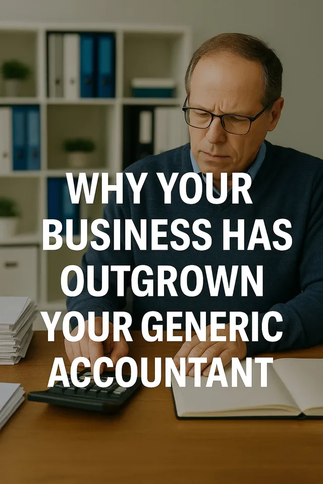 Why Your Business Has Outgrown Your Generic Accountant
